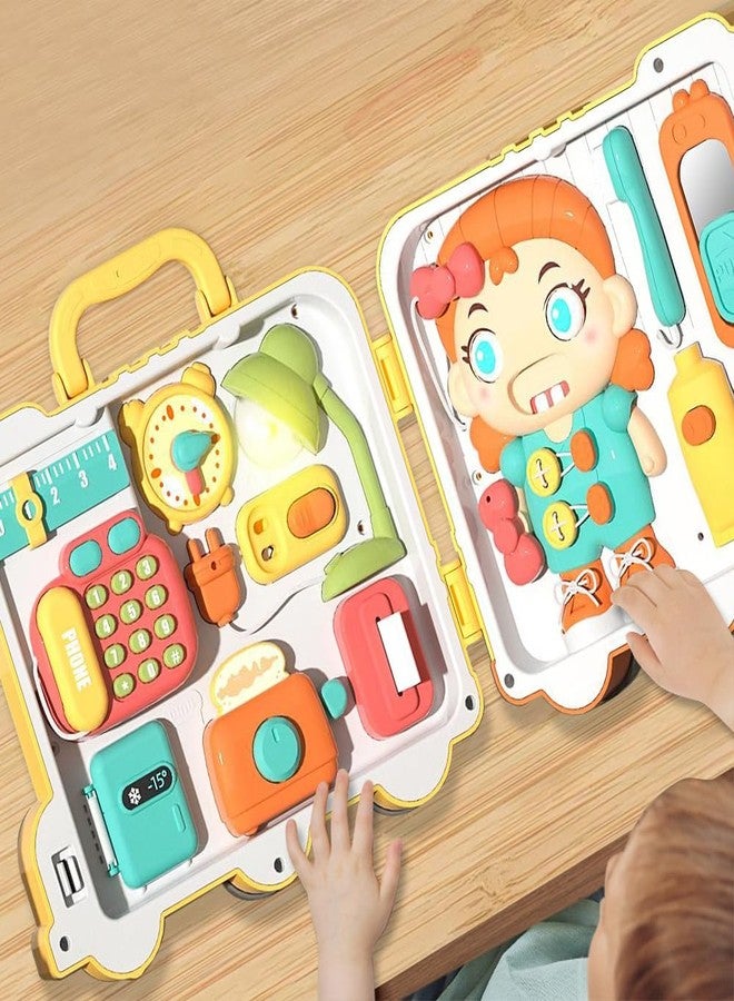 Toyfinity Musical Montessori Busy Board for 1 Year Old to 4 Years Old | 8-in-1 Sensory Gameplay | Educational Toys for Babies | Fine Motor Skills, Thinking & Senses | Toddler Busy Board Gift for Girls & Boys - Image 5
